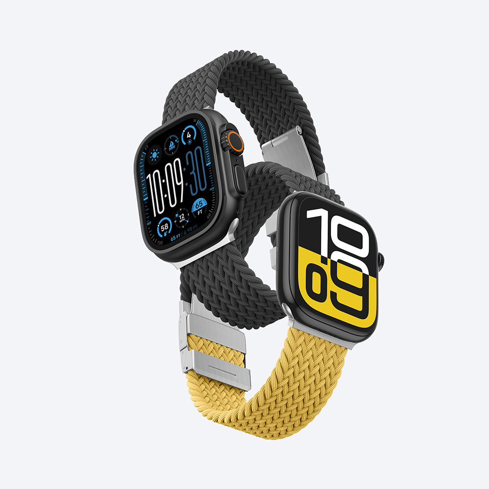 Amazingthing Glamour Blend Apple Watch 46mm Hasır Kordon - 4 Amazingthing Glamour Blend Apple Watch 46mm Hasır Kordon - 4